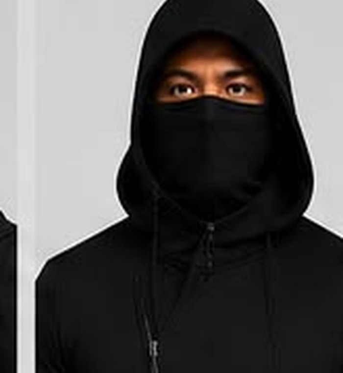 Face cover omhoog